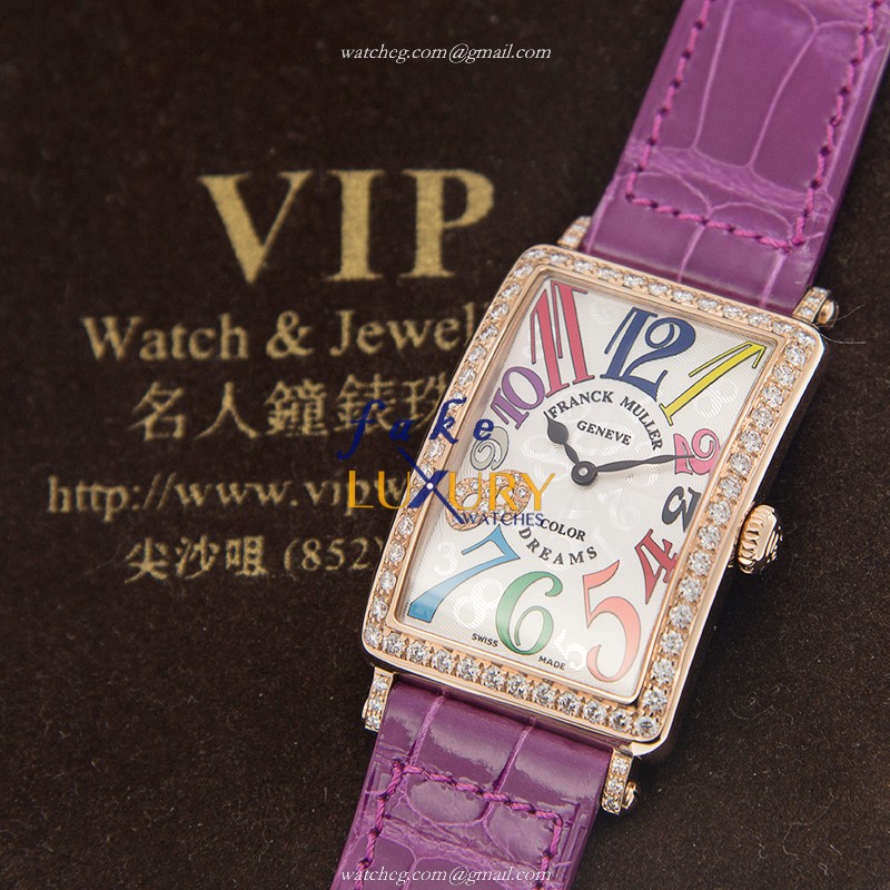 Franck Muller 952 QZ COL DRM D 1R CD8 5N - Replica Watch - Quartz - 18kt Rose Gold - Silver Dial - Image 5