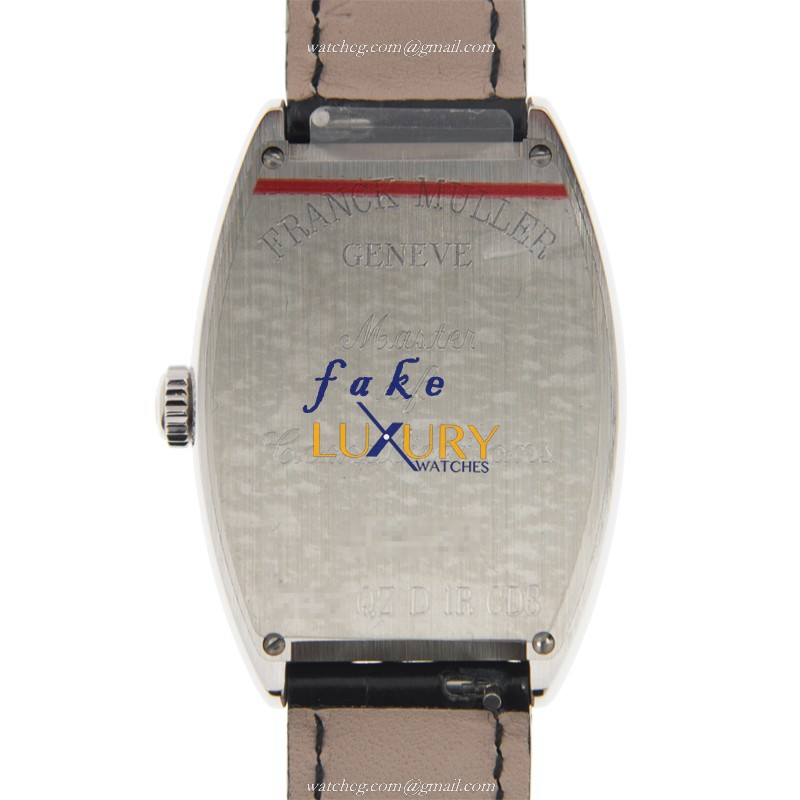 Franck Muller 2852 QZ D 1R CD8 AC Cintree Curvex Replica Watch Quartz Silver Dial Alligator Strap - Image 3
