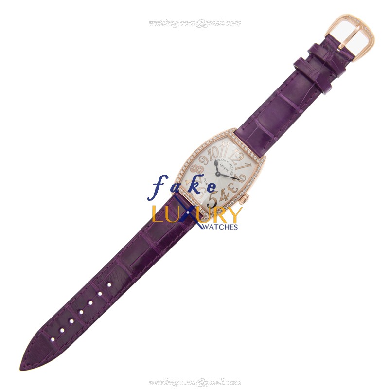 Franck Muller 2852 QZ REL D 1R CD8 5N Replica Watch, Silver Dial, Rose Gold Case, Quartz Movement - Image 2