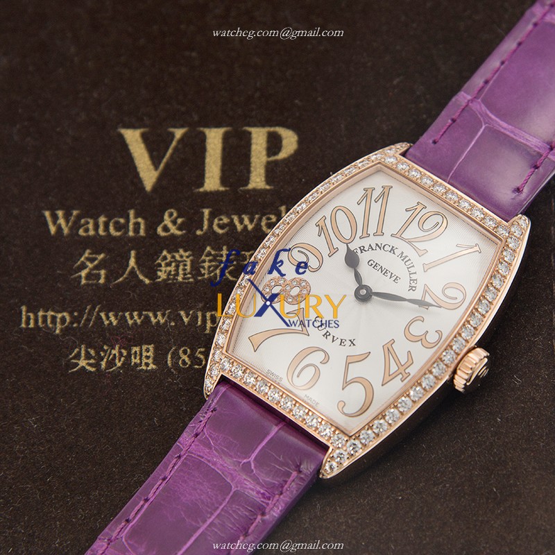 Franck Muller 2852 QZ REL D 1R CD8 5N Replica Watch, Silver Dial, Rose Gold Case, Quartz Movement - Image 5
