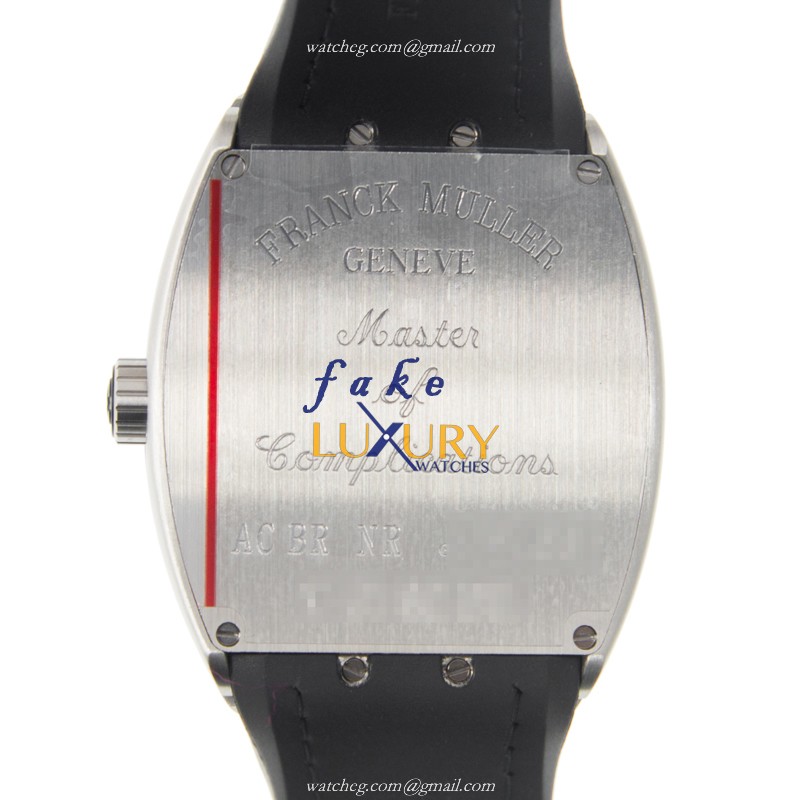 Franck Muller V 41 SC DT AC.BR.NR VANGUARD Replica Watch, Automatic, Black Dial, Steel Case - Image 3