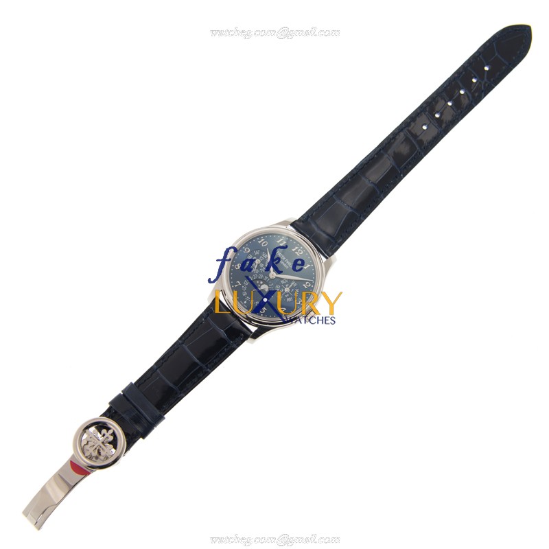 Patek Philippe 5327G-001 Replica Watch, Automatic Movement, Blue Dial, 18kt White Gold Case - Image 2