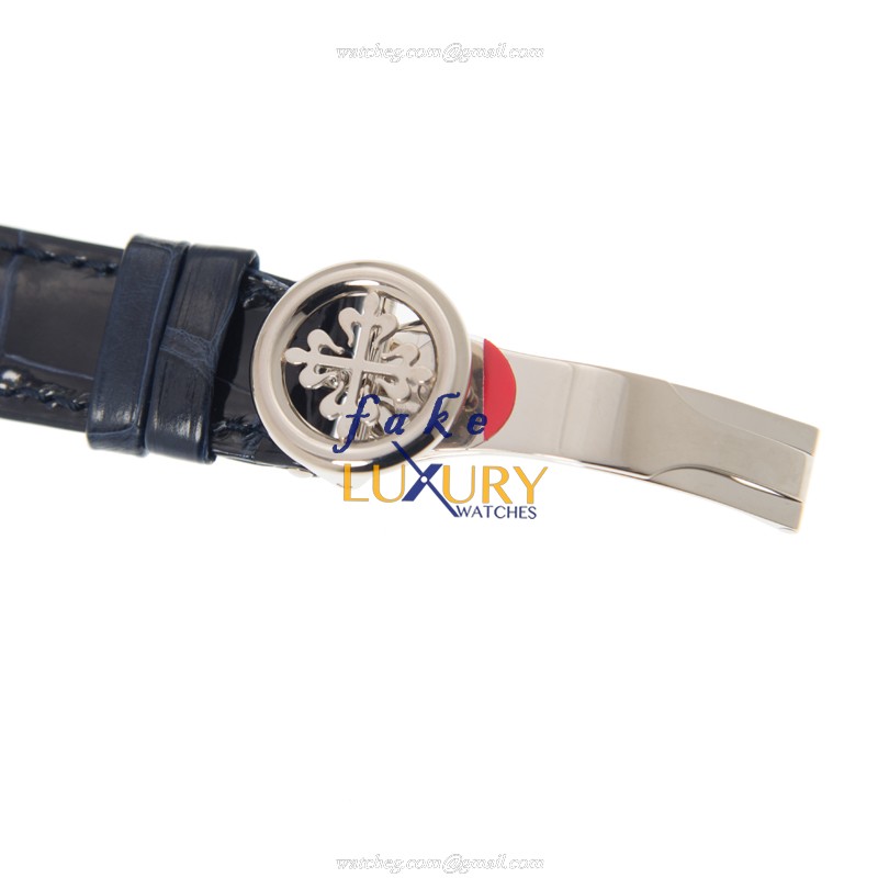 Patek Philippe 5327G-001 Replica Watch, Automatic Movement, Blue Dial, 18kt White Gold Case - Image 4