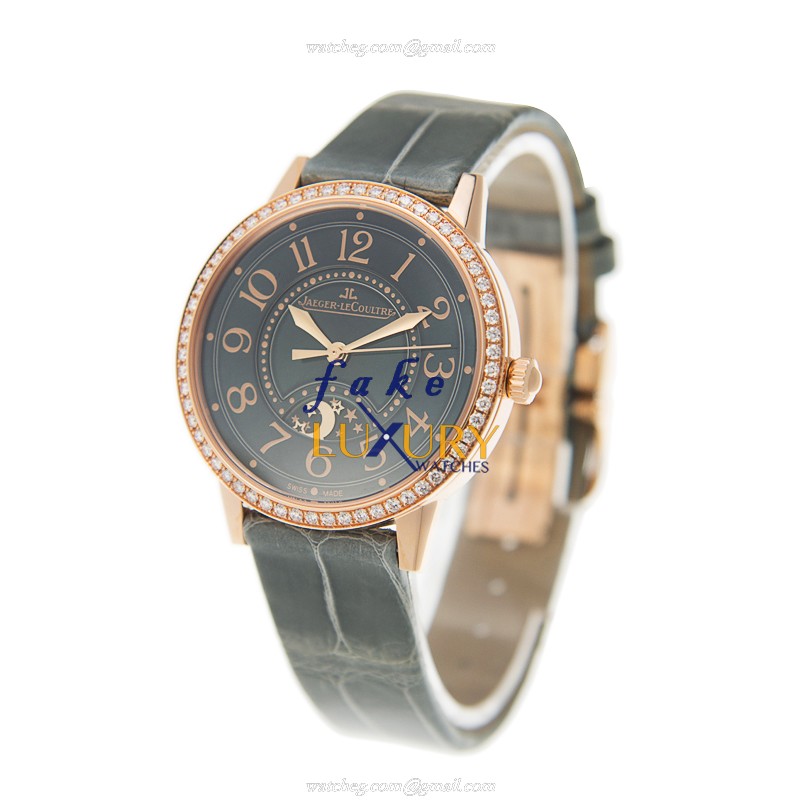 Jaeger-Lecoultre Q3442450 Automatic 18kt Rose Gold & Diamond Bezel - Gray Dial Replica Watch - Image 3