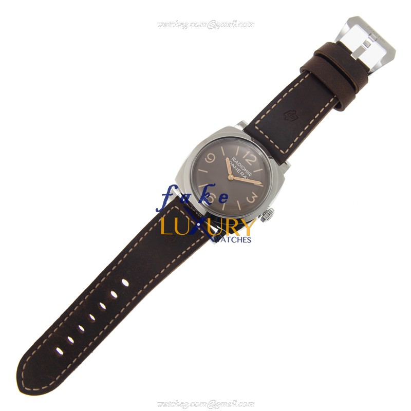 Panerai PAM00662 Radiomir Replica Watch, Brown Dial, Steel Case, Manual Wind, 47mm - Image 2