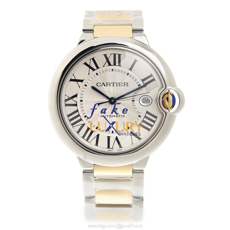 Cartier W2BB0022 BALLON BLEU Automatic Stainless Steel Replica Watch - 42mm Case, Silver Dial - Image 2