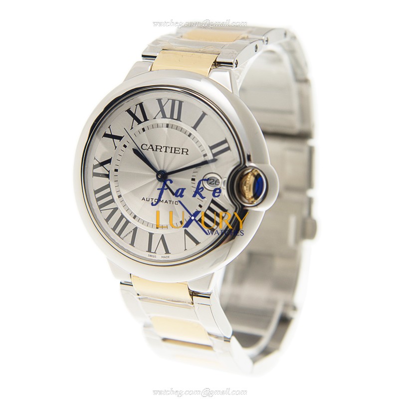 Cartier W2BB0022 BALLON BLEU Automatic Stainless Steel Replica Watch - 42mm Case, Silver Dial - Image 3