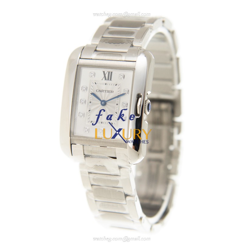 Cartier W4TA0004 Replica Watch, Quartz Movement, Silver Dial & Strap, Stainless Steel Case - Image 3
