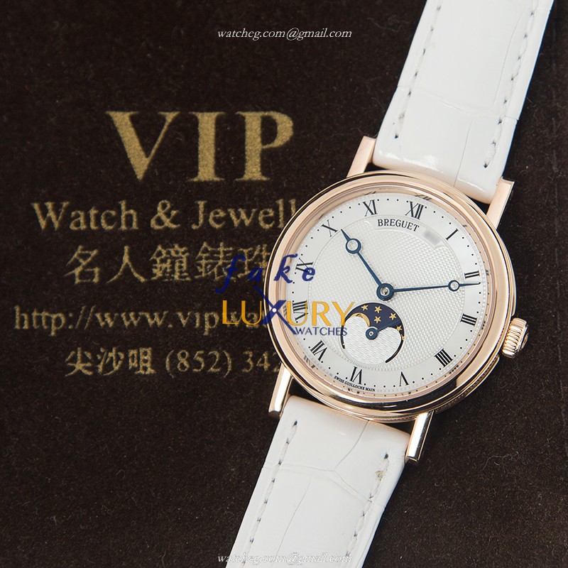 Breguet 9087BR/52/964 CLASSIC Replica Watch, Automatic, Silver Dial, 18kt Rose Gold Case - Image 5