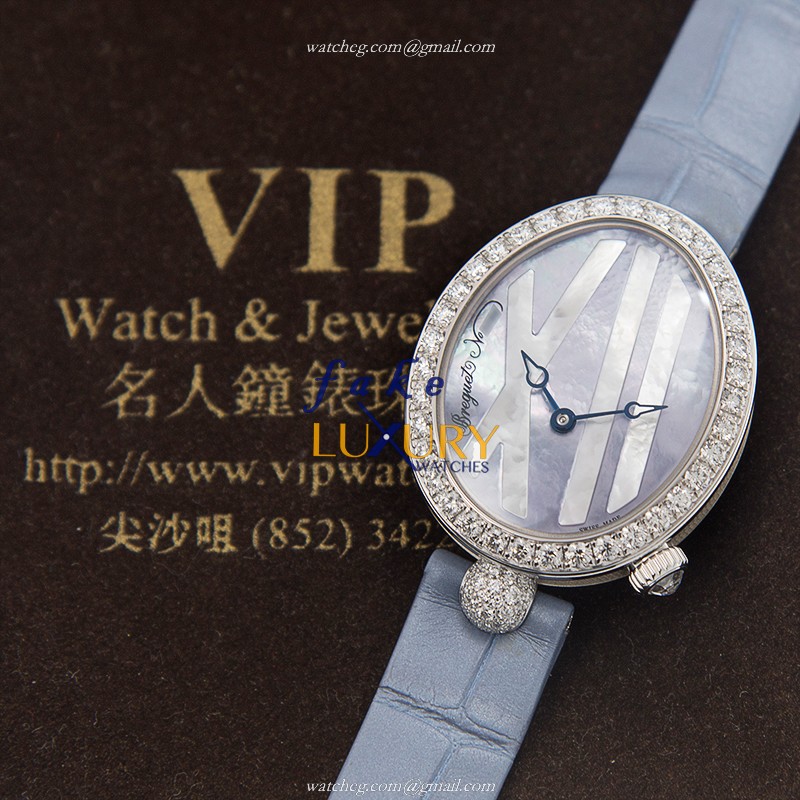 Breguet Reine De Naples 9818BB/5V/922/DD0D Automatic 18kt White Gold Diamond Light Purple Dial - Image 5