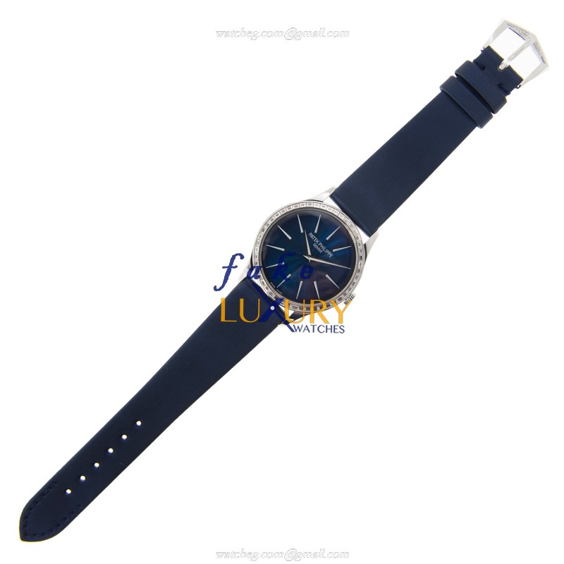 Patek Philippe Calatrava 4897/300G-001 | 18kt White Gold Diamond | Manual Wind | Replica Watch - Image 2