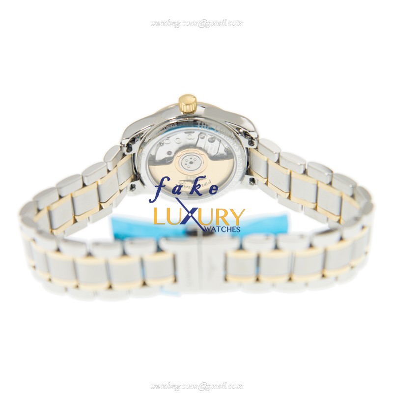 Longines L2.128.5.38.7 MASTER Replica Watch, Automatic Movement, 18kt Gold & Steel Case, Gold Dial - Image 4