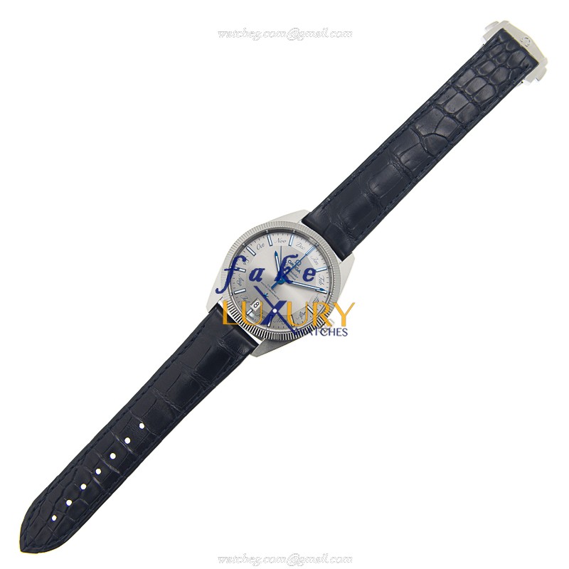 Omega Constellation 130.33.41.22.06.001 Replica Watch, Automatic, Gray Dial, Steel Case, Blue - Image 2