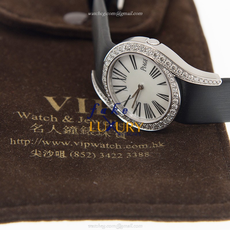 Piaget G0A41260 Limelight Manual Wind 18kt White Gold Diamond White Dial Replica Watch - Image 5
