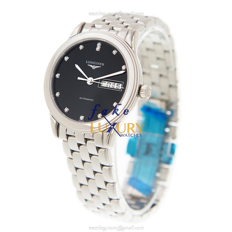 Longines L4.799.4.57.6 FLAGSHIP Automatic Stainless Steel Dial Replica Watch - Image 3