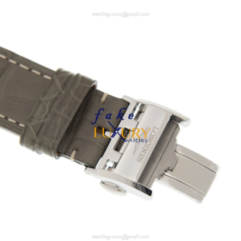 Longines L2.793.4.71.3 MASTER Automatic Brown Dial Alligator Strap Steel Replica Watch - Image 4