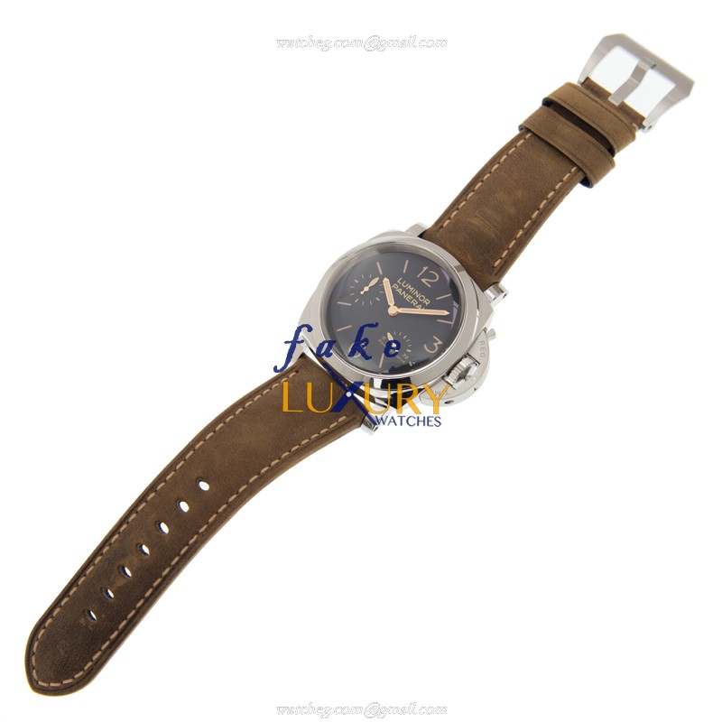Panerai Luminor PAM00423 Manual Wind Stainless Steel Brown Cowhide Strap Replica Watch - Image 2