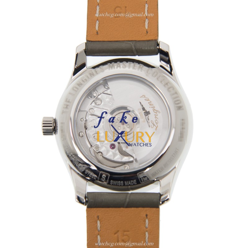 Longines L2.257.4.71.3 Master Replica Watch, Automatic Movement, Brown Dial, Alligator Strap - Image 3