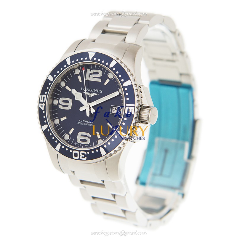 Longines L3.741.4.96.6 Conquest Replica Watch With Blue Dial, Automatic Movement, Steel Bracelet - Image 3