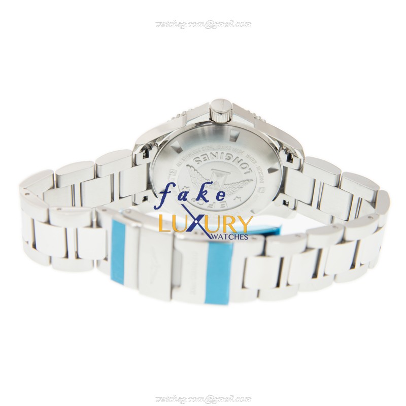 Longines L3.741.4.96.6 Conquest Replica Watch With Blue Dial, Automatic Movement, Steel Bracelet - Image 4