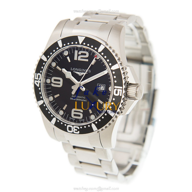 Longines L3.841.4.56.6 Conquest Automatic Black Dial Stainless Steel Replica Watch - Image 3