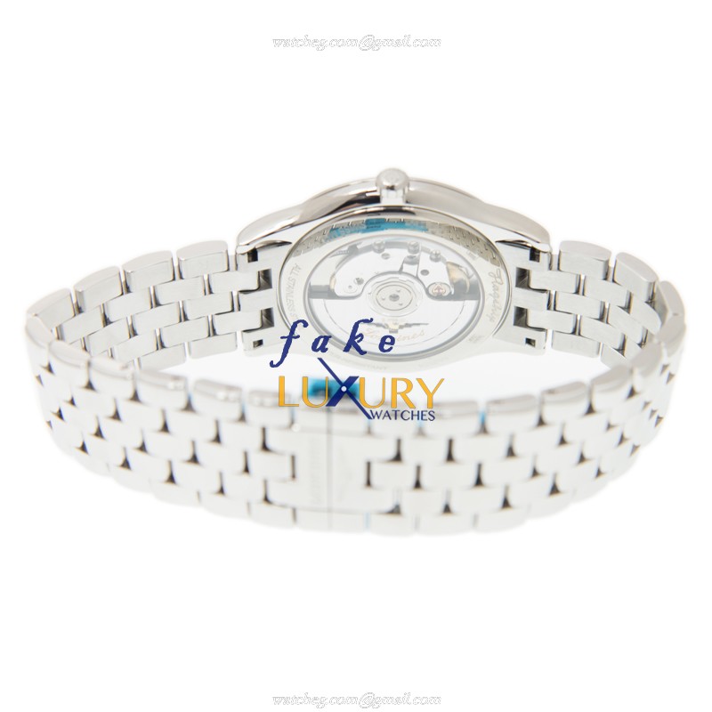 Longines L4.874.4.21.6 Flagship Replica Watch, White Dial Automatic, Steel Bracelet - Image 4