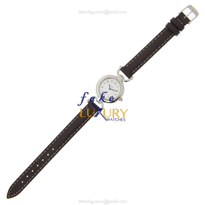 Longines L6.129.4.73.2 Equestrian Quartz Stainless Steel - Silver White Dial - Leather Strap - Image 2
