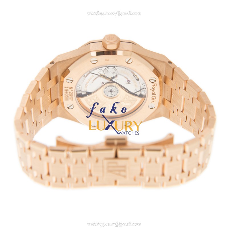 Audemars Piguet 15451OR.ZZ.1256OR.01 Royal Oak 18kt Rose Gold Diamonds Automatic Replica Watch - Image 4