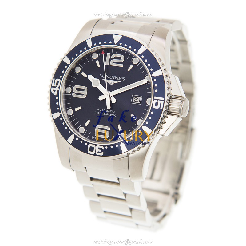 Longines L3.841.4.96.6 Replica Watch, Automatic Movement, Blue Dial, Steel Bracelet - Image 3