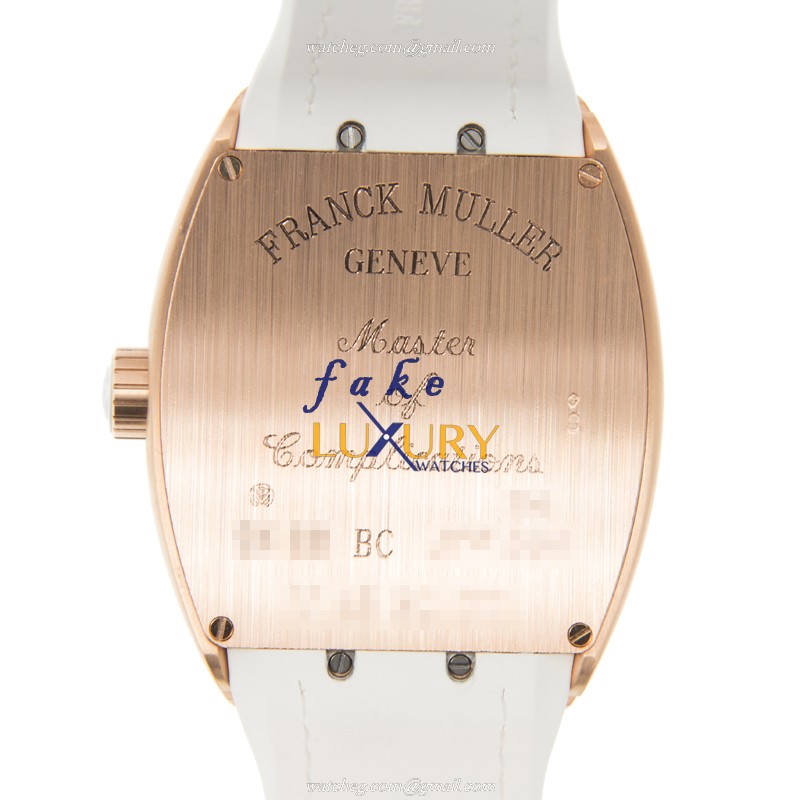 Franck Muller V 45 SC DT 5N.BR.BC Vanguard Replica Watch, White Dial, Rose Gold Case, Automatic - Image 3