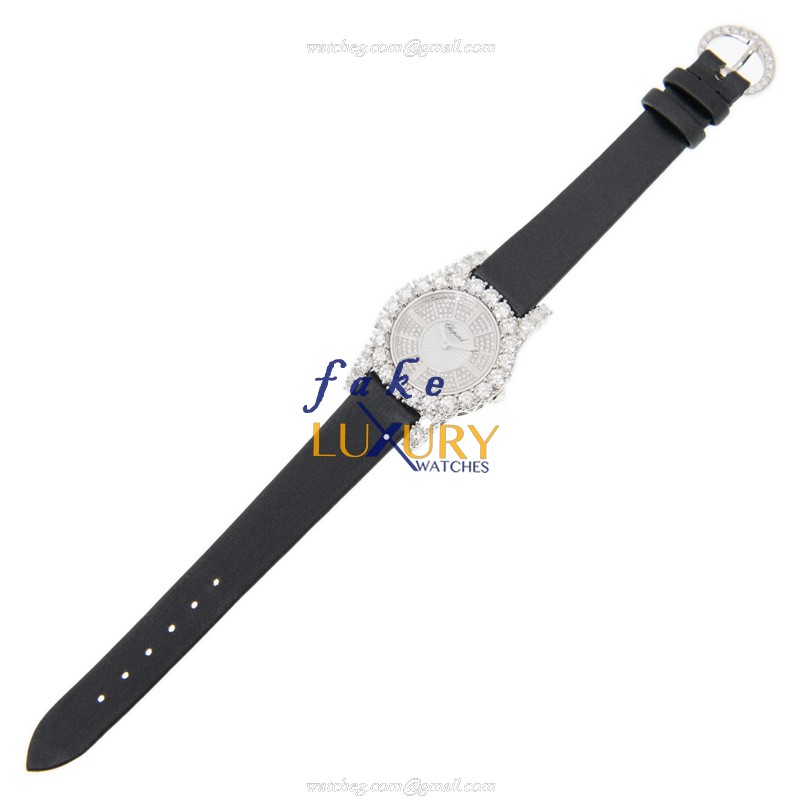 Chopard 139377-1001 Replica Watch, Automatic, 18kt White Gold, Diamond Bezel, Silver Dial - Image 2