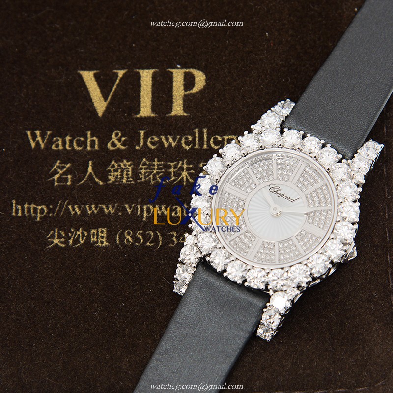 Chopard 139377-1001 Replica Watch, Automatic, 18kt White Gold, Diamond Bezel, Silver Dial - Image 5