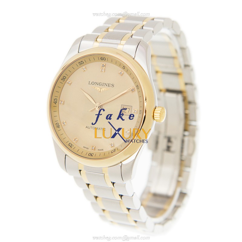 Longines L2.793.5.37.7 MASTER Automatic - Replica Watch - 18kt Gold & Steel Case - Gold Dial - Image 3