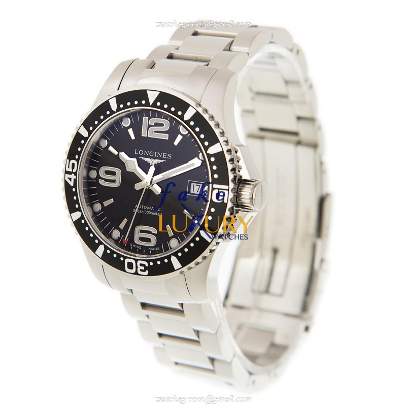 Longines L3.741.4.56.6 CONQUEST Automatic Stainless Steel Replica Watch, Auto Movement, Black Dial - Image 3