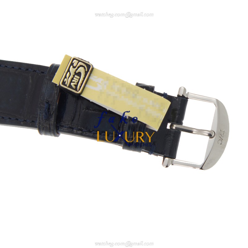IWC IW459101 Portofino - Replica Watch - Automatic - White Dial - Blue Alligator Strap - Image 3