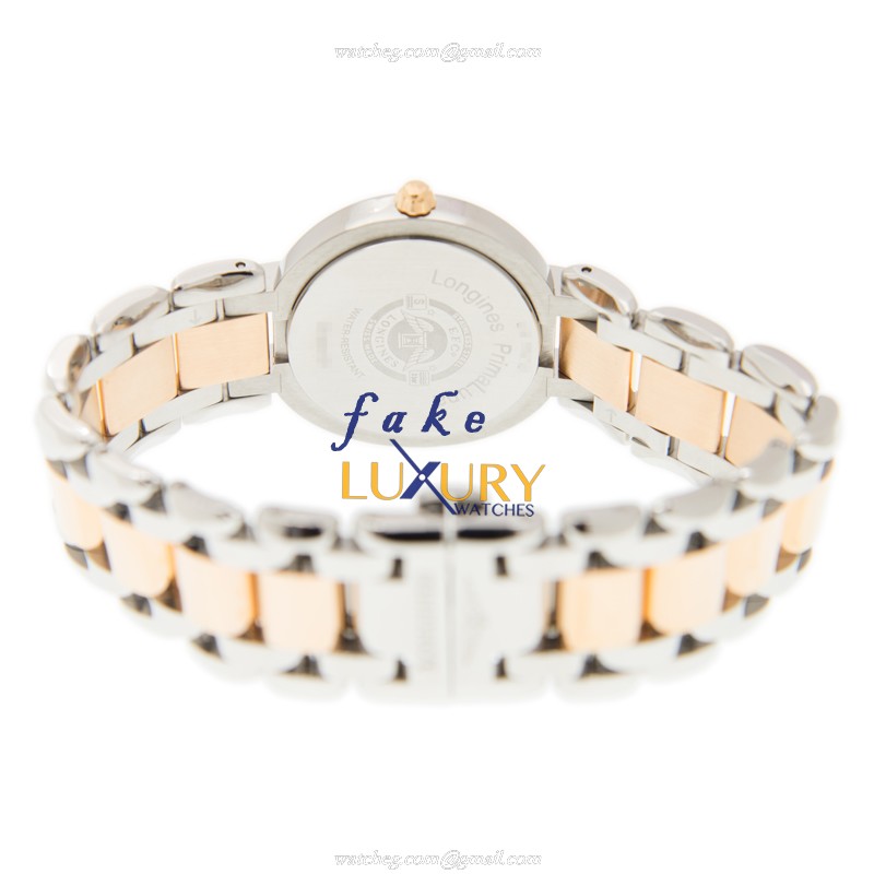 Longines L8.112.5.87.6 | Quartz | 18kt Rose Gold & Steel | Mother of Pearl Dial | Replica Watch - Image 4