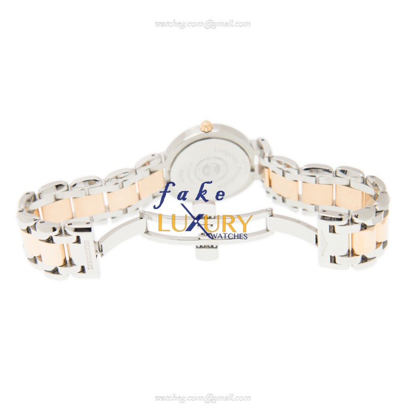 Longines L8.112.5.87.6 | Quartz | 18kt Rose Gold & Steel | Mother of Pearl Dial | Replica Watch - Image 5