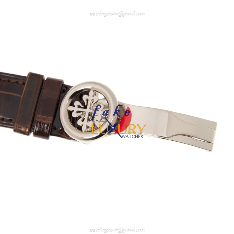 Patek Philippe 5230G-001 Replica Watch Automatic Movement Gray Dial 18kt White Gold Case Alligator - Image 3