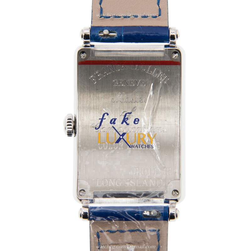 Franck Muller 952 QZ COL DRM D 1R AC Long Island Quartz Blue Dial Diamonds Replica Watch - Image 3