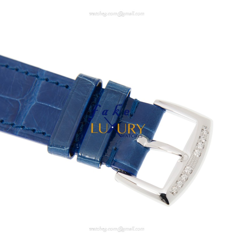 Franck Muller 952 QZ COL DRM D 1R AC Long Island Quartz Blue Dial Diamonds Replica Watch - Image 4