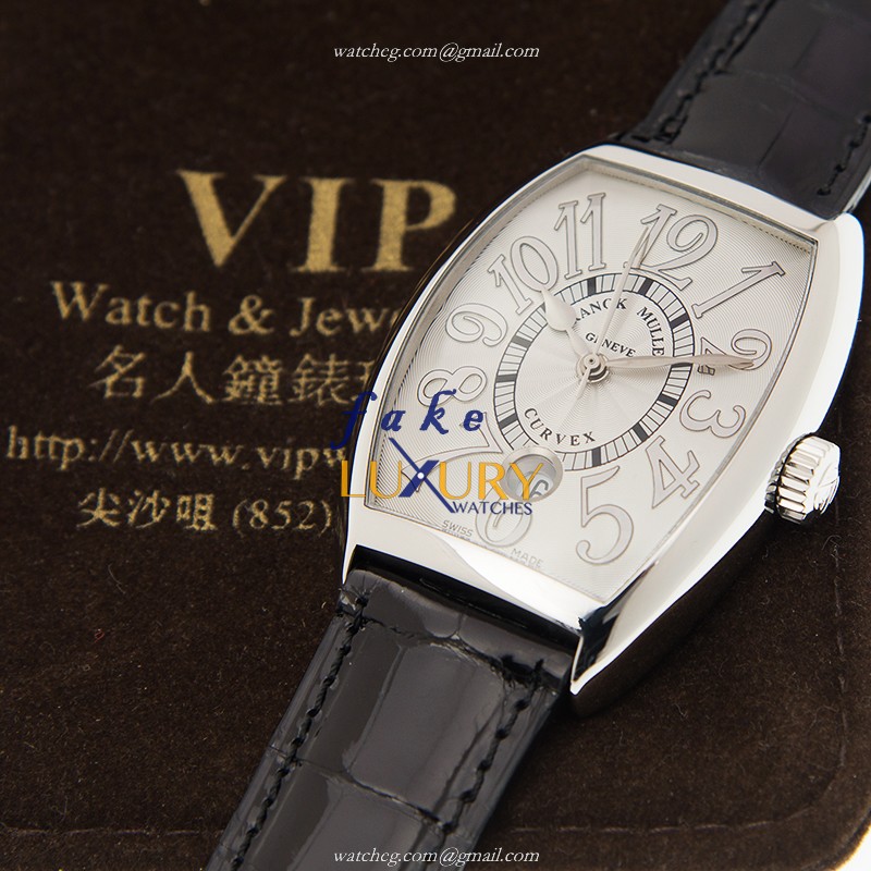 Franck Muller 7851 SC DT REL AC Cintree Curvex Replica Watch, Automatic, White Dial, Steel Case - Image 5