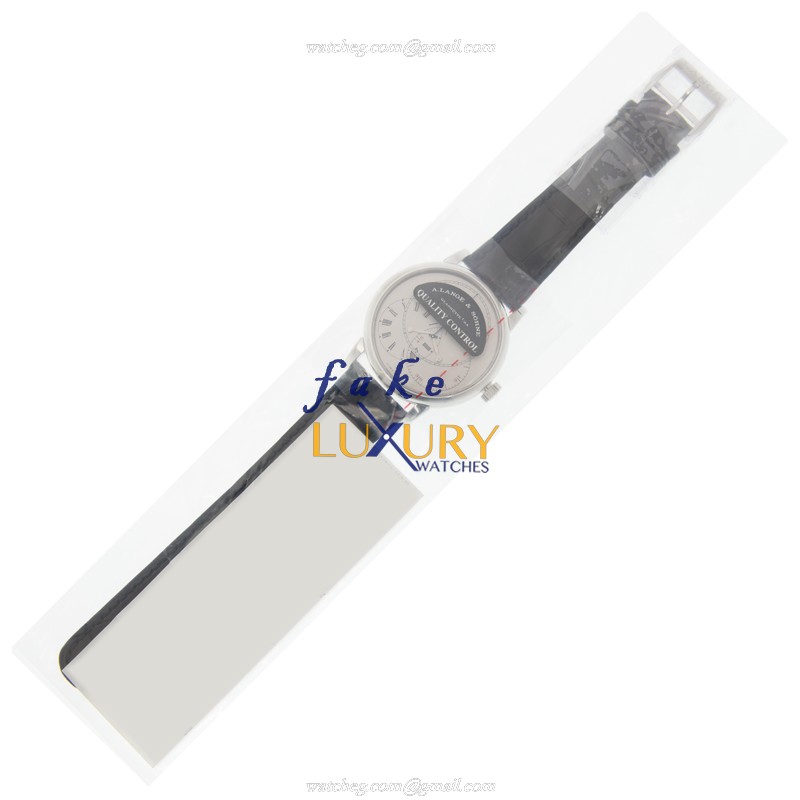 A Lange & Sohne Richard Lange 252.025 Automatic 950 Platinum Gray Dial Replica Watch - Image 2