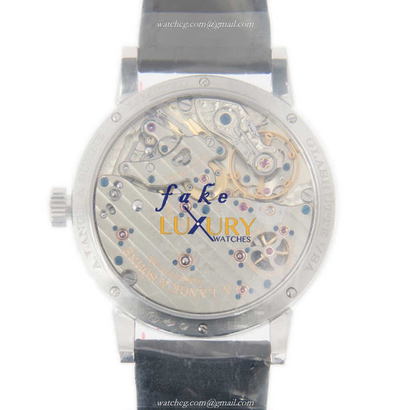 A Lange & Sohne Richard Lange 252.025 Automatic 950 Platinum Gray Dial Replica Watch - Image 3