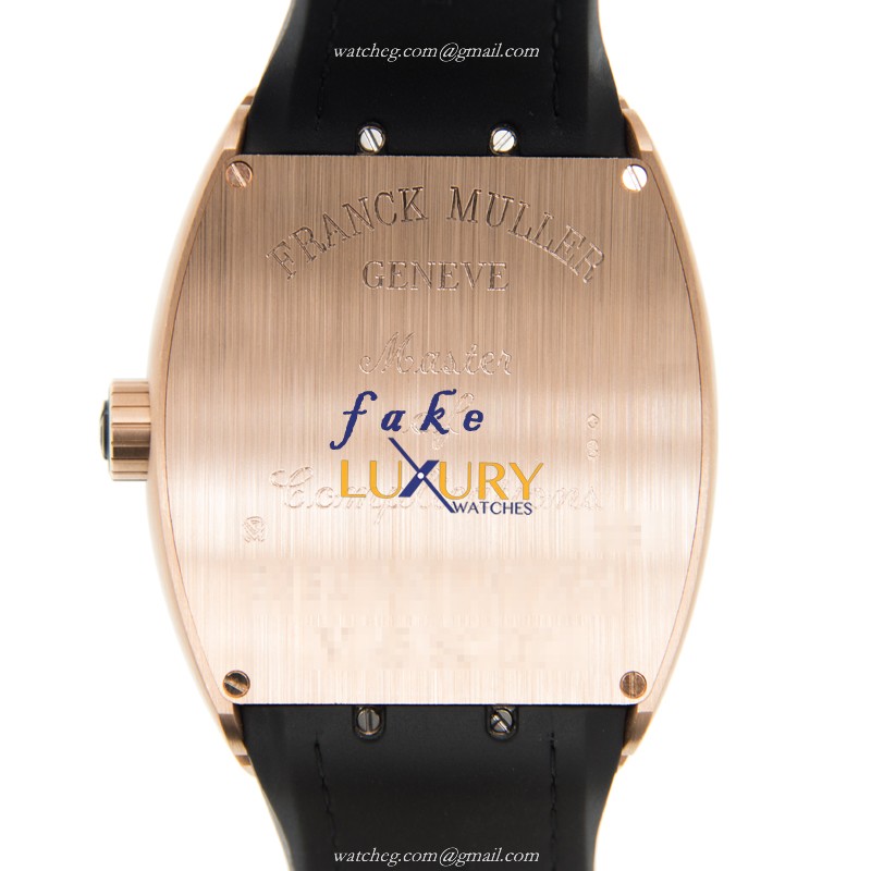 Franck Muller V 45 SC DT 5N.BR.NR Vanguard Replica Watch, Automatic, Rose Gold Case, Black Dial - Image 3