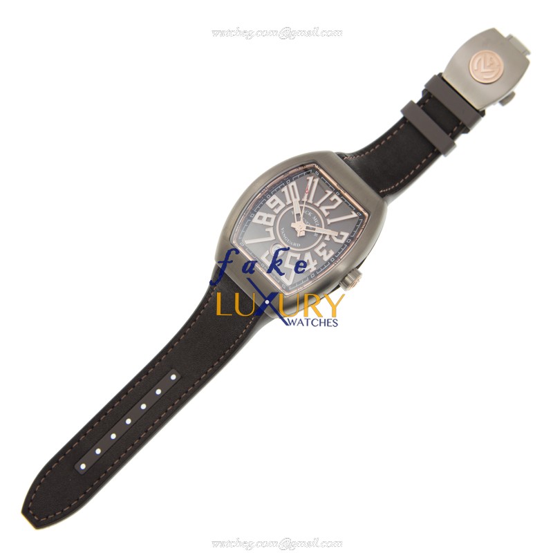 Franck Muller V 45 SC DT TT BR5N Vanguard Replica Watch, Automatic Gray Dial, Steel Case - Image 2