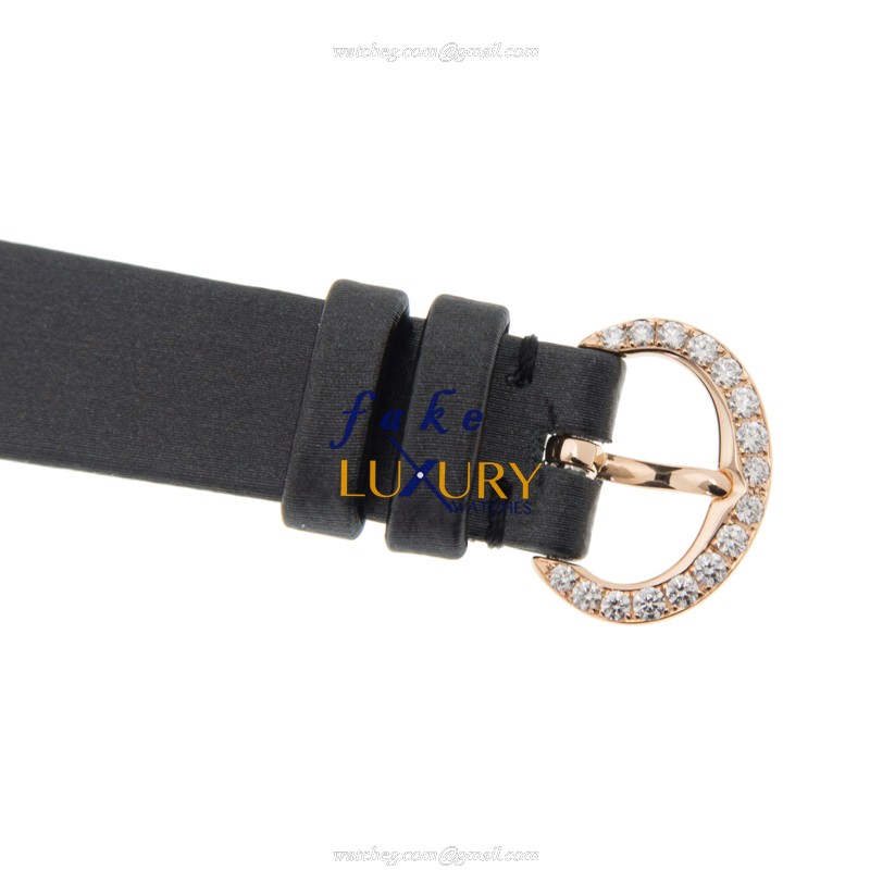 Chopard 139377-5101 Replica Watch, Automatic, 18kt Rose Gold & Diamonds, Silk Strap, Gold Dial - Image 4