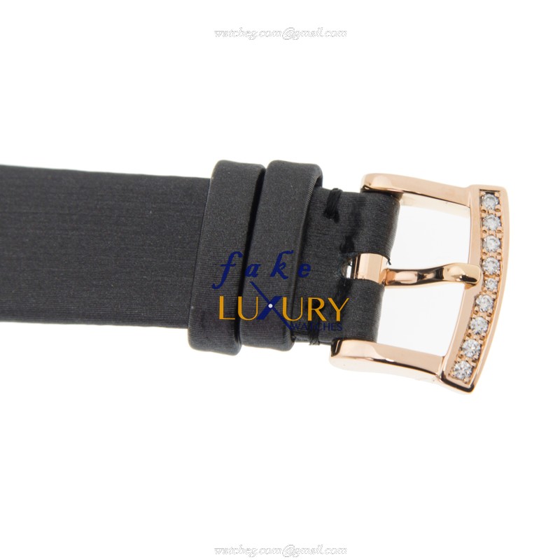 Chopard 139419-5001 Women Jewelry Automatic 18kt Rose Gold Diamonds - Gold Dial - Black Silk Strap - Image 4