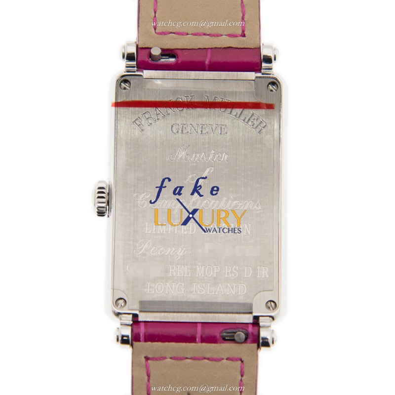 Franck Muller 952 QZ REL MOP RS D 1R PEONY AC Replica Watch, White Mother of Pearl Dial, Steel - Image 3