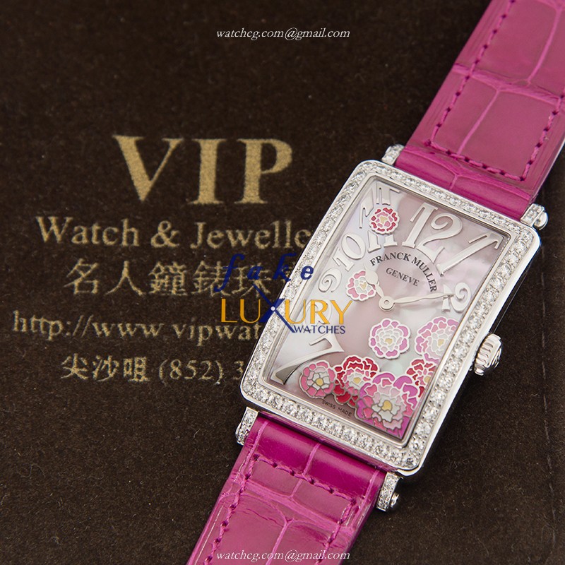 Franck Muller 952 QZ REL MOP RS D 1R PEONY AC Replica Watch, White Mother of Pearl Dial, Steel - Image 5