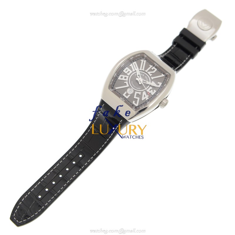 Franck Muller V 45 SC DT AC.TT VANGUARD - Replica Watch - Automatic - Gray Dial - Steel Case - Image 2